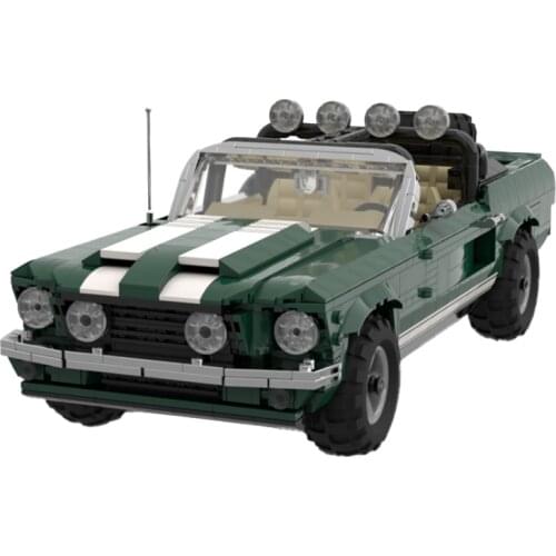1856PCS MOC Building Blocks Creator Ideas Muscle Car Convertible Off-road Version Car Building Blocks Car Model Kids Toy Gifts