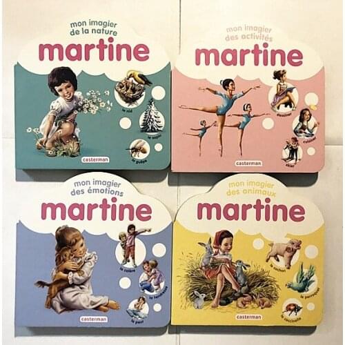 4 Books Parent Child Kids French Book Knowledge Word Early Education Lovely Colorful Picture Cardboard Book Age 3 up