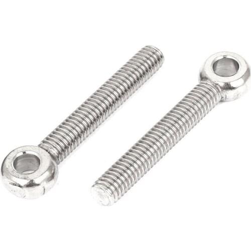 5PCS M6 x 40mm Machinery Shoulder Lifting Stainless Steel Eye Bolt LXM