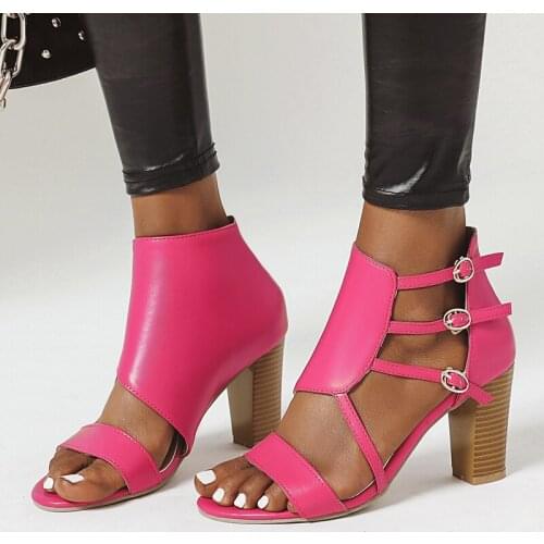AIWEIYi 8cm High Heels Sandals Summer Sexy Open Toe Party Dress Platform Gladiator Sandals Women Shoes