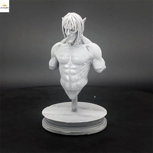 Attack On Titan Bust Resin Figure Model Kit Eren Yeager Figurines Modelling Assembly Unpainted Kits Diy Toys Hobby Tools