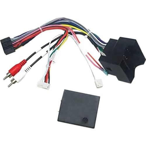 Car Audio 16PIN Power Cord Adapter Audio Harness with Canbus Box for Mercedes Benz B200/W211/ML/Vito/Viano 2005-2011