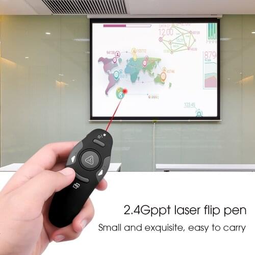 Kebidu 2.4G Wireless Red Laser Pointers Remote Control Presenter Pointers Pen USB RF Remote Control PPT Powerpoint Presentation