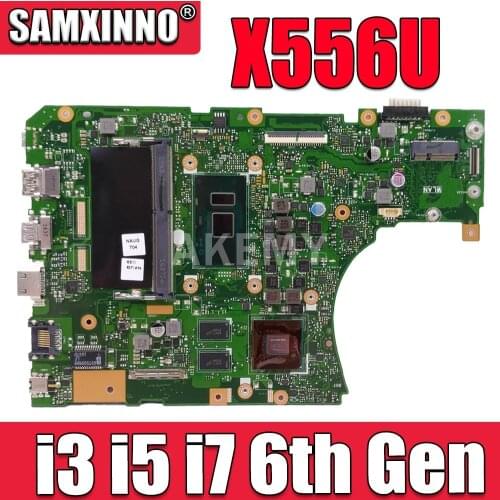 For Asus A556U R556U X556UJ X556UV X556UF X556UR Mainboard X556UQ X556UQK X556UVK X556URK laptop Motherboard i3 i5 i7 6th gen