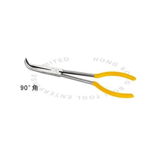 Bosi Tool 400mm 16 Inch 90 Long Nose Plier with Yellow Plastic Handle