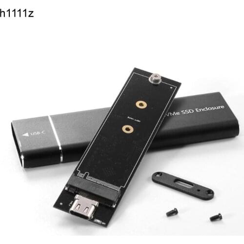 10Gbps USB 3.1 Gen2 to M.2 NVME NGFF PCIe SSD Enclosure NVME M-Key to Type C Solid State Drive Adapter Case For NVMe m2 SSD 2280