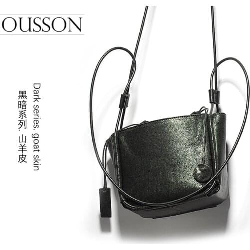 OUSSON New Design Small Square Leather Crossbody Bag Exquisite Female Retro One-Shoulder Bag For Woman