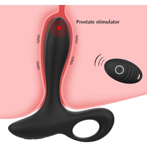 Remote Control Prostate Massager Adult Erotic Products Silicone Anal Plug Vibrator Anal Stimulator Butt Plug Sex Toy for Couples