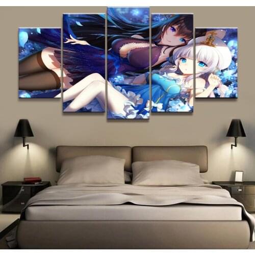Home Decor Modular Canvas Picture 5 Piece DIVINE Game Painting Poster Wall For Home Canvas Painting Wholesale