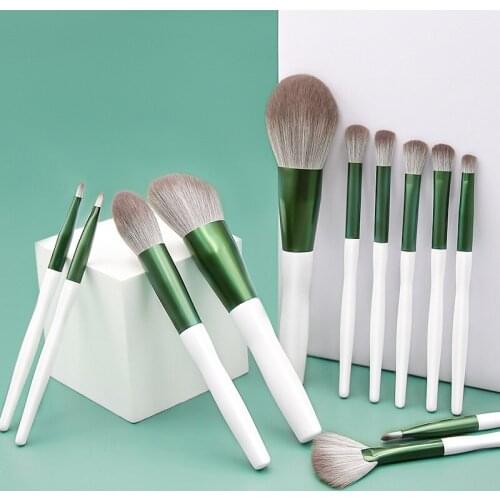 12-piece makeup brush tool set makeup powder eye shadow blush foundation mixed beauty white makeup brush