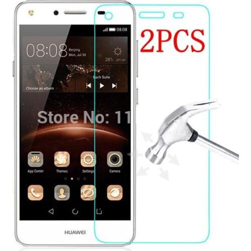 2PCS Original Tempered Glass For Huawei Y5II Y5 II Screen Protector Thoughed protective film For CUN-U29 CUN-L21 CUN-L01 glass