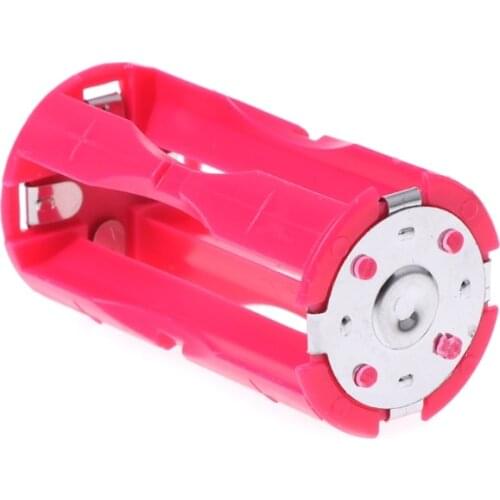 4AAA To C Size Parallel Cell Adapter Battery Holder DC 1.5V Case Box Converter M5TE