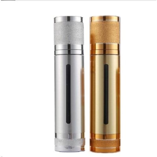 100ML silver/gold plastic airless bottle for lotion/emulsion/serum