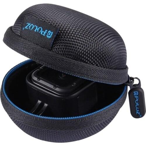 PULUZ Portable Round Charger Mini Storage Case Box for Gopro Hero 4 5 6 Session Sports & Action Video Cameras Accessories