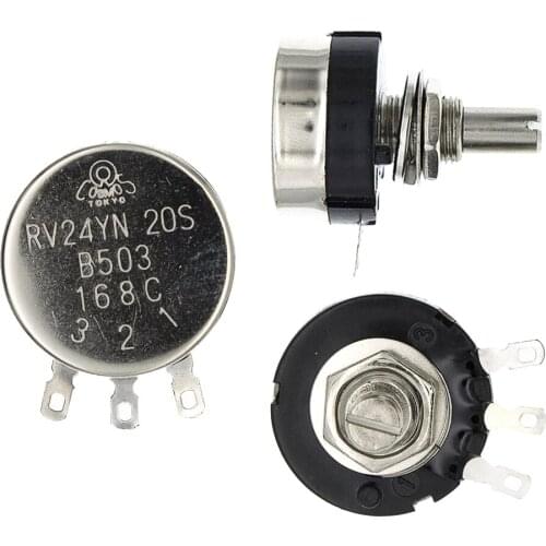 RV24YN20S B101 B102 B103 B104 B105 B201 B202 B203 B204 B501 B502 B503 B504 100R 200R 5K 10K 100K 200K 500K 1M Ohm Potentiometer