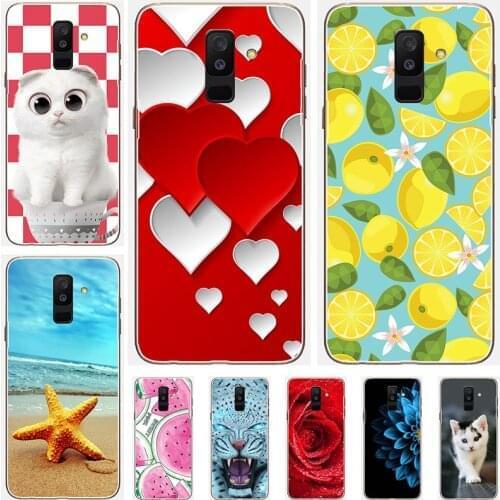 Silicone Cover For Samsung Galaxy A6 Plus 2018 A6 A6+ A 6 A6plus A605 A605F 6.0" Case Soft TPU Protective Phone Case Shell