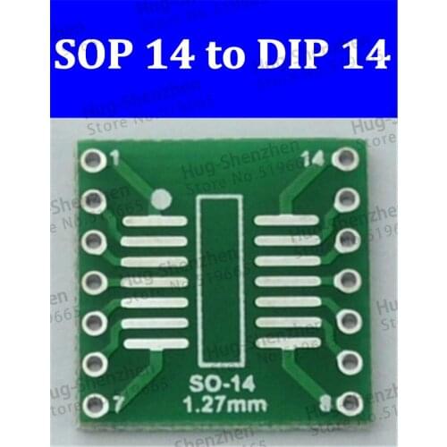 High quality sop14 to dip 14 Interposer Moudle PCB Board Adapter Plate