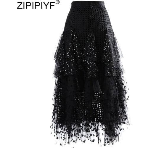 ZIPIPIYF High Waist Skirts For Women