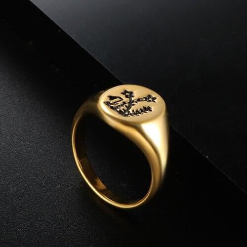 ZMFashion Daisy Flower Ring Irregular Minimalist Men Women Punk Hip Hop High Quality Gold-pated Stainless Steel Finger Jewelry