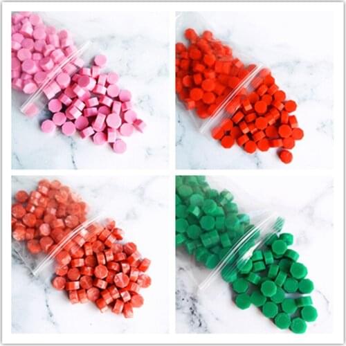 100pcs/lot vintage sealing wax wedding Wax tablet pill beads granule/strip sticks for envelope Wax seal sealing