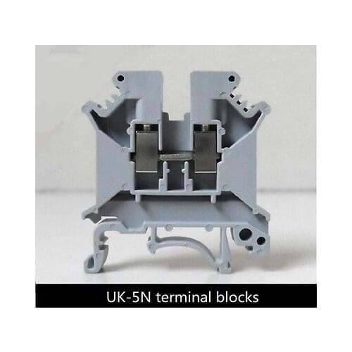 100Pcs UK-5N DIN rail Terminal blocks Phoenix type