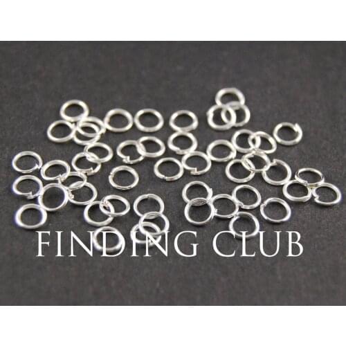 1000 pcs 4mm Silver Color plated Open Jumprings Jump ring DIY Metal Bracelet Necklace Jewelry Findings