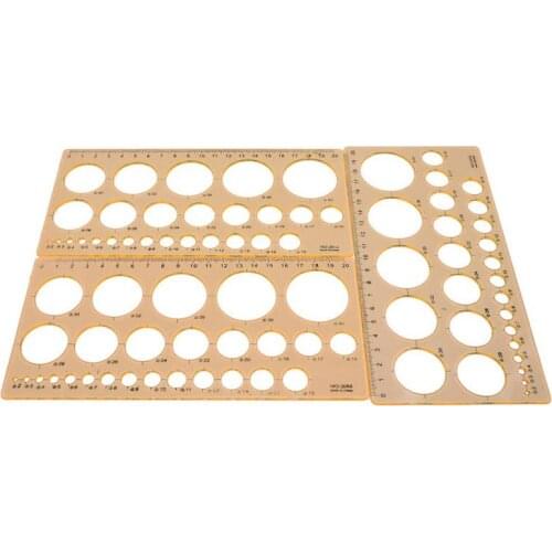 21cm Draw a circle template ruler Drafting Drawing Stencil Mechanical Ruler Round Template