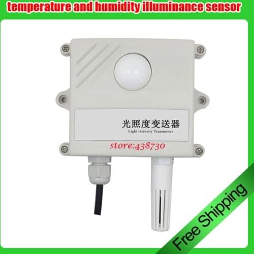 3 IN 1 illuminance transmitter / RS485 temperature and humidity illuminance sensor / 20WLUX industrial brightness meter module