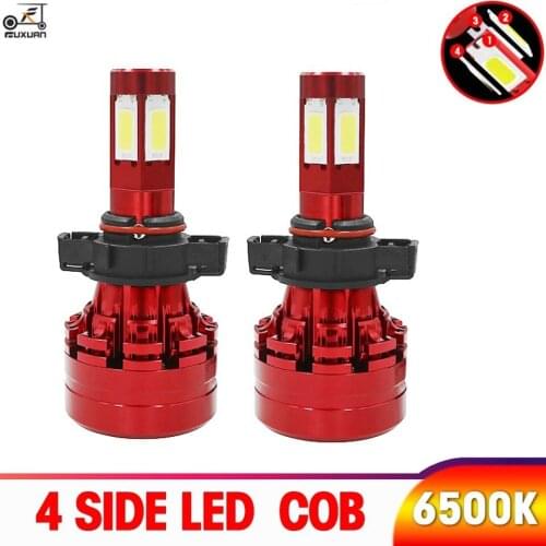 4 Side Car Lights H4 LED H7 80W 15000LM H1 H3 H8 H11 LED Atuo Lamp for Car Headlight Bulb HB3 HB4 9005 9006 Turbo LED Bulbs 12V