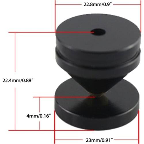 448F 4Sets Speaker Stands Feet Pads Spikes Cone Strong Shock Absorptions Floor Foot Nail Isolation Mat Easy to Use Small Prop