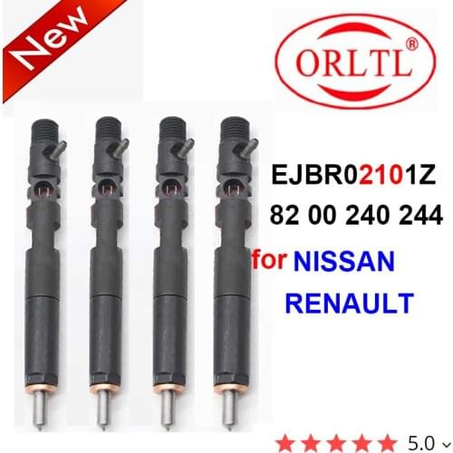 4PC Genuine Fuel Injector EJBR02101Z 82 00 240 244 Diessel 8200240244 for RENAULT CLIO,KANGOO/NISSAN KUBISTAR