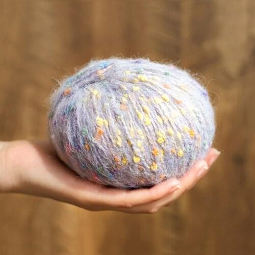 50g Colored dots Acrylic Yarn For Knitting Clothing hat scarf blanket Crochet threads Bag yarn Baby chunky knit sweater ZL49