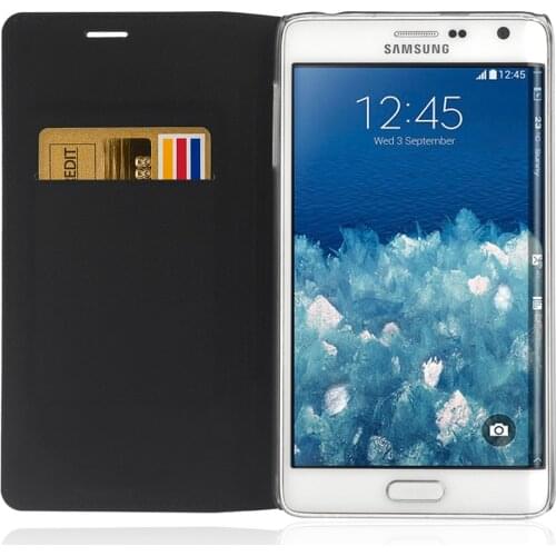 Flip Leather Phone Case For Samsung Galaxy Note Edge Cover SM N915 N9150 N915F N915T N915G SM-N915F Credit Card Wallet Pochette