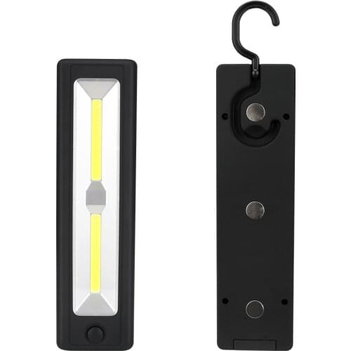 COB LED Flashlight Torch Magnetic Working Light Portable Lantern Swivel Hanging Hook Lamp For Outdoor Camping Night Fishing AA