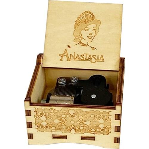 Wooden Music Box Anime Fan Music Box Give Daughter Son Halloween Christmas Gift Birthday Gift Home Decoration