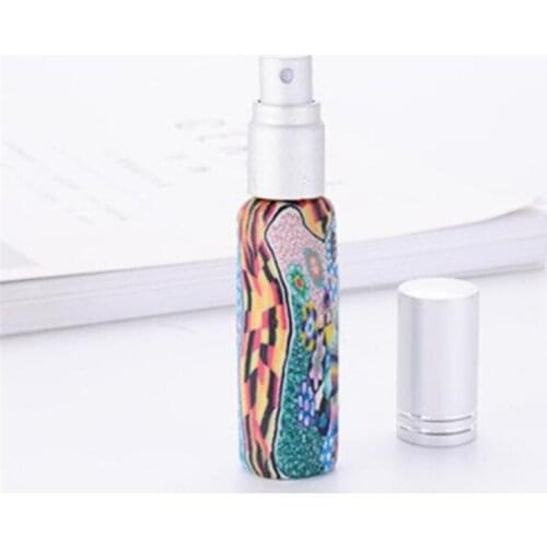 New 300pcs/lot Painting Glass Perfume Bottles with Spray Aromatherapy Perfumes 10ml Refillable bottle With Atomizer Travel