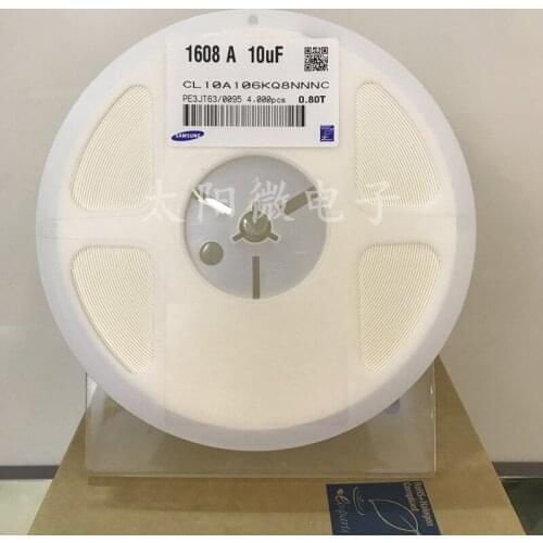 CL10A106KQ8NNNC CL10A106KP8NNNC CL10A106KR8NNNC 1608 0603 10uF 106K 4V 6.3V 10V X5R ±10% Chip capacitors