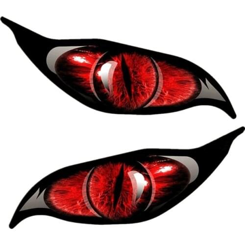 Creative Evil Eye 2pcs/Pair Eyes Car Sticker Accessories Vinyl PVC 13cm*12cm Motorcycle Car Styling Decal