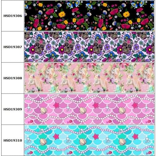 Craft Mexico Style Flower Star Ribbons Arrival Ribbons Hair Accessories Cartoon Character 10 Yards Printed Grosgrain Ribbon