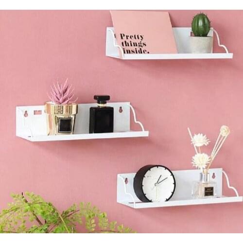 METAL WALL MOUNTED WOODEN POT SAUCEPAN PAN STORAGE RACK SHELF