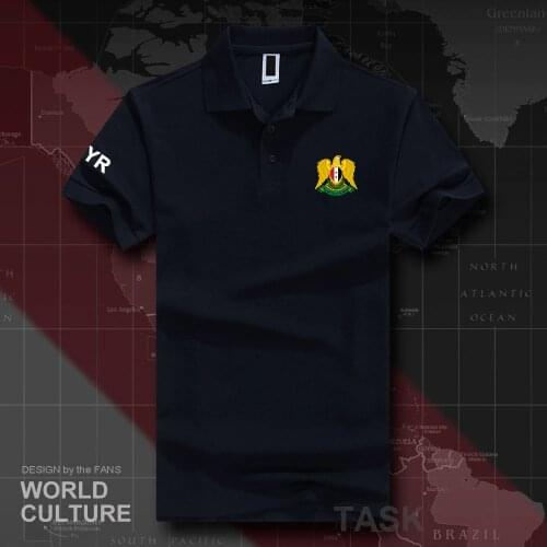 Syrian Arab Republic Syria polo shirts men short sleeve white brands printed for country 2018 cotton nation team SYR Arabic 20