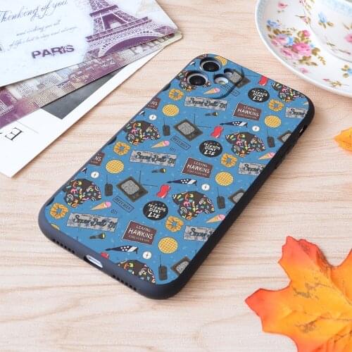 For iPhone Eleven Character Collage St Print Soft Matt Apple iPhone Case