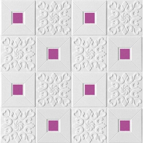 3D Wall Stickers DIY Self Adhensive Wall paper Decor Foam Wall Covering Wallpaper For TV Background Kids Living Room Decor