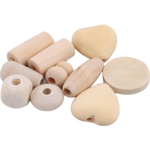 1Pack DIY Natural Log Beads Molar Baby Teething Necklace Set Free Storage Box Includes Perfect Baby Food Grade Dental Wood Beads