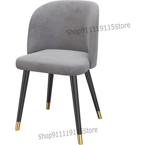 Nordic Luxury Dining Chair Family Restaurant Modern Simple Living Room Desk Back Makeup Chair Coffee Shop Dining Table Chair
