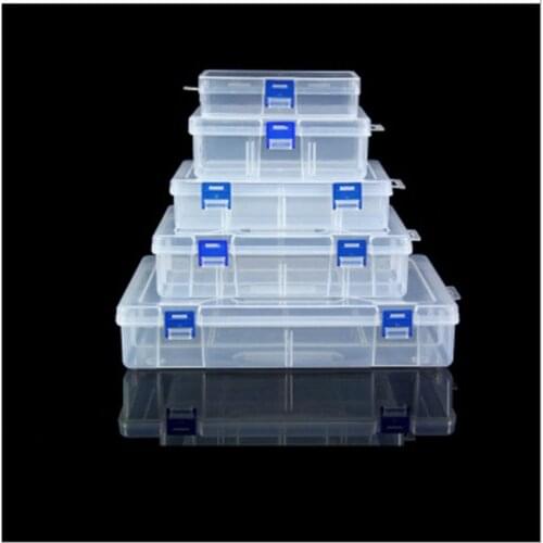 Plastic Storage Box Practical Adjustable Compartment Jewelry Earring Bead Screw Holder Case Display Organizer Container Case