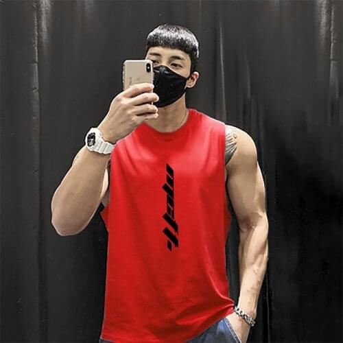 Running Men Tank Top Brand Clothing Cotton Gym Undershirt Bodybuilding Singlet Fitness Sleeveless Vest Men Tank Tops