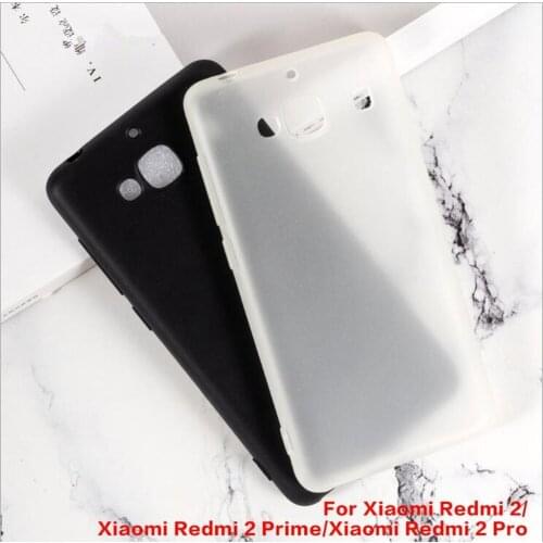 For Xiaomi Redmi 2 Case Anti-knock Soft TPU Case For For Xiaomi Redmi 2 Prime Anti Skid Silicone Protection Back Cover Capa