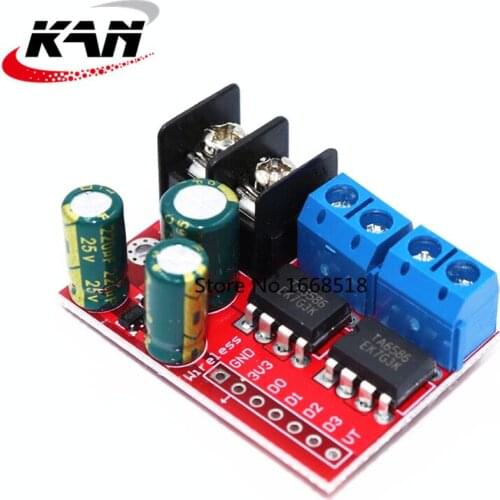 H Bridge Remote Control 5A 3V-14V Dual DC Motor Drive Module Voltage Reverse PWM Speed Regulation Double Super L298N 5AD