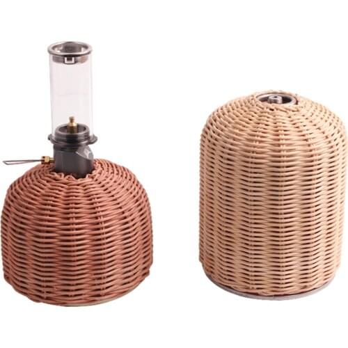 S/M Multi-function Camping Gas Canister Cover Protector Outdoor Camping Gas Fuel Cylinder Storage Bag Canister Cover Protector